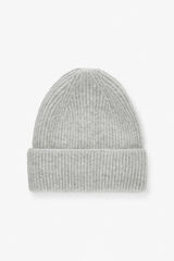 Pieces Knit beanie hat gris