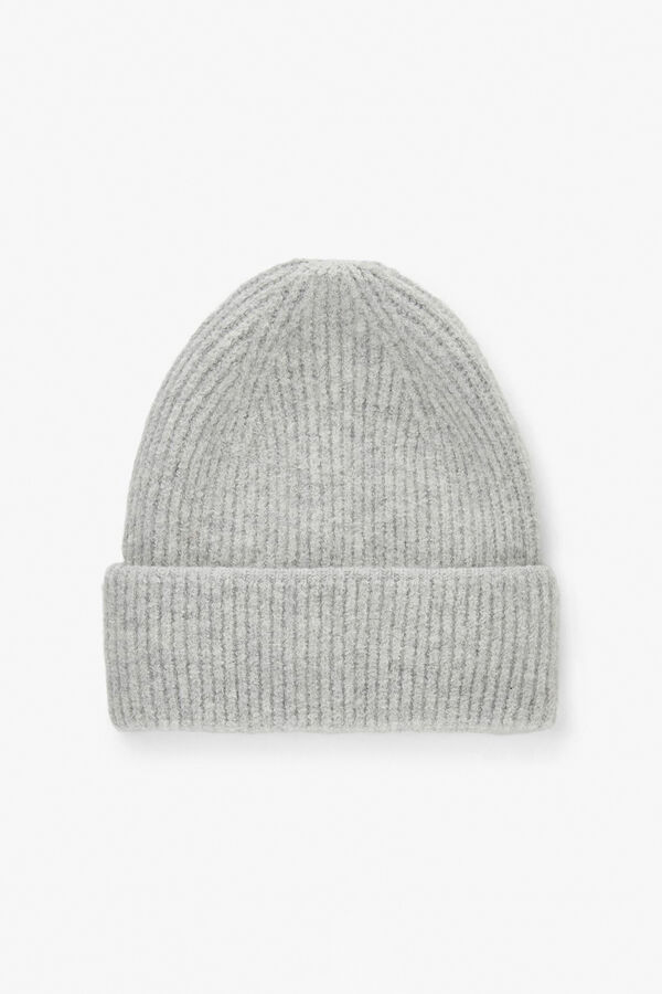 Pieces Knit beanie hat gris