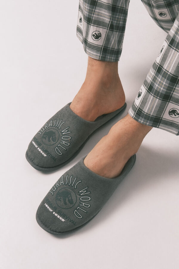 Women'secret Zapatillas casa hombre "Jurassic World" kaki