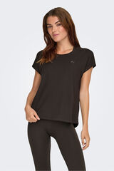 Only Play T-shirt desportiva de manga curta castanho