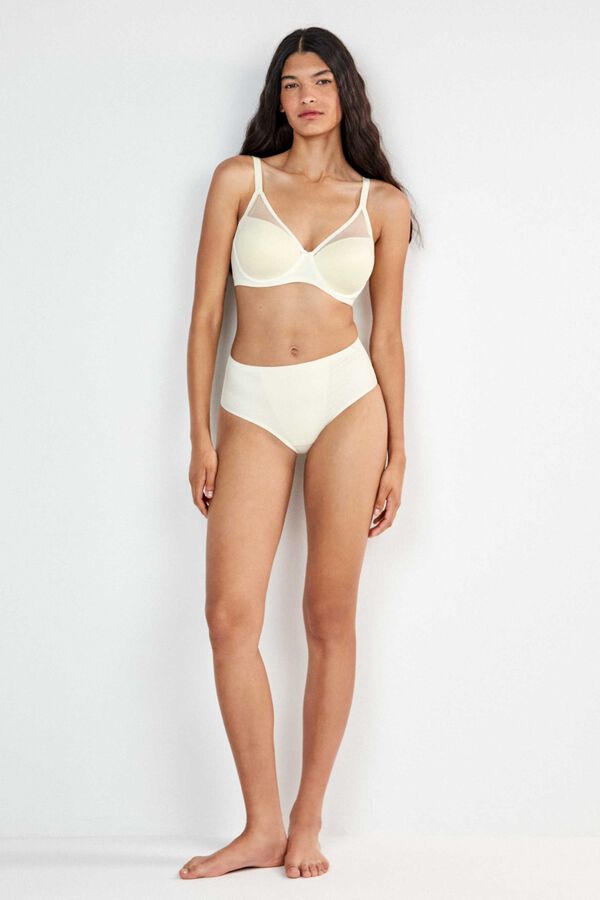 Gisela Braguita alta plumetti beige