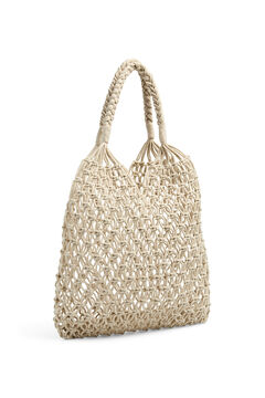 Pieces Bolsa de crochet  cinzento