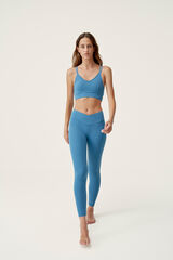 Born Living Yoga Nidra French Navy Crop Top blue