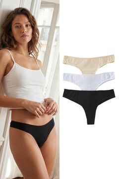 Trendyol Pack de 3 tangas lisos