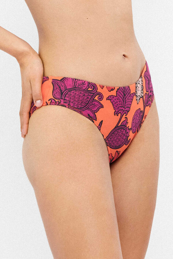 Gisela Braga bikini alta estampada blanco