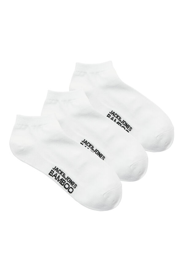 Jack & Jones 3er-Pack Bambus-Socken Wei&szlig;