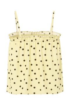 Pieces Top de al&ccedil;as bolinhas