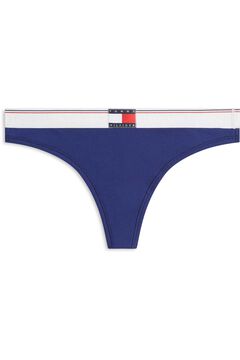 Tommy Hilfiger Tanga canelado azul Tommy Hilfiger