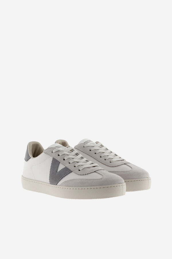 Victoria Zapatillas de efecto piel gris