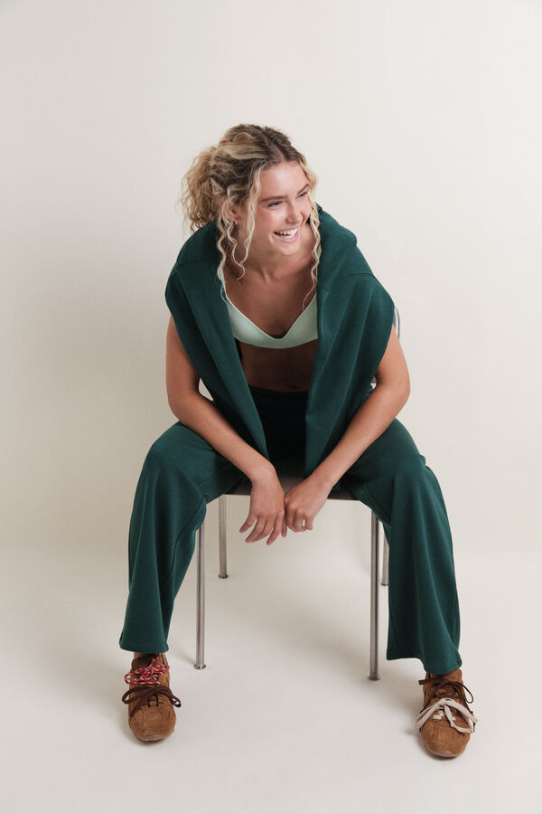 HI&BYE Zeleni fiksni punjenje trouglasti grudnjak Zelena