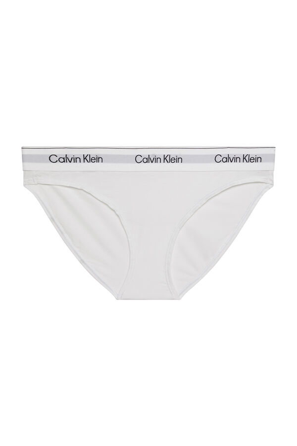 Calvin Klein Cueca feminina simples branco