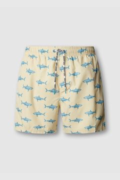 Pepe Jeans Fato de banho regular com cord&atilde;o estampado de tubar&otilde;es