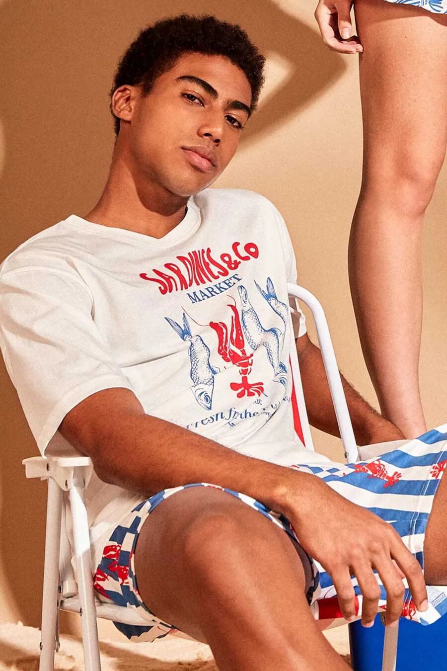 Pijama hombre con estampado marino