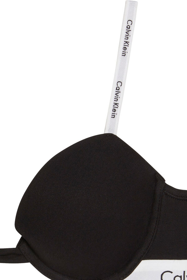 Calvin Klein Soutien acolchoado preto