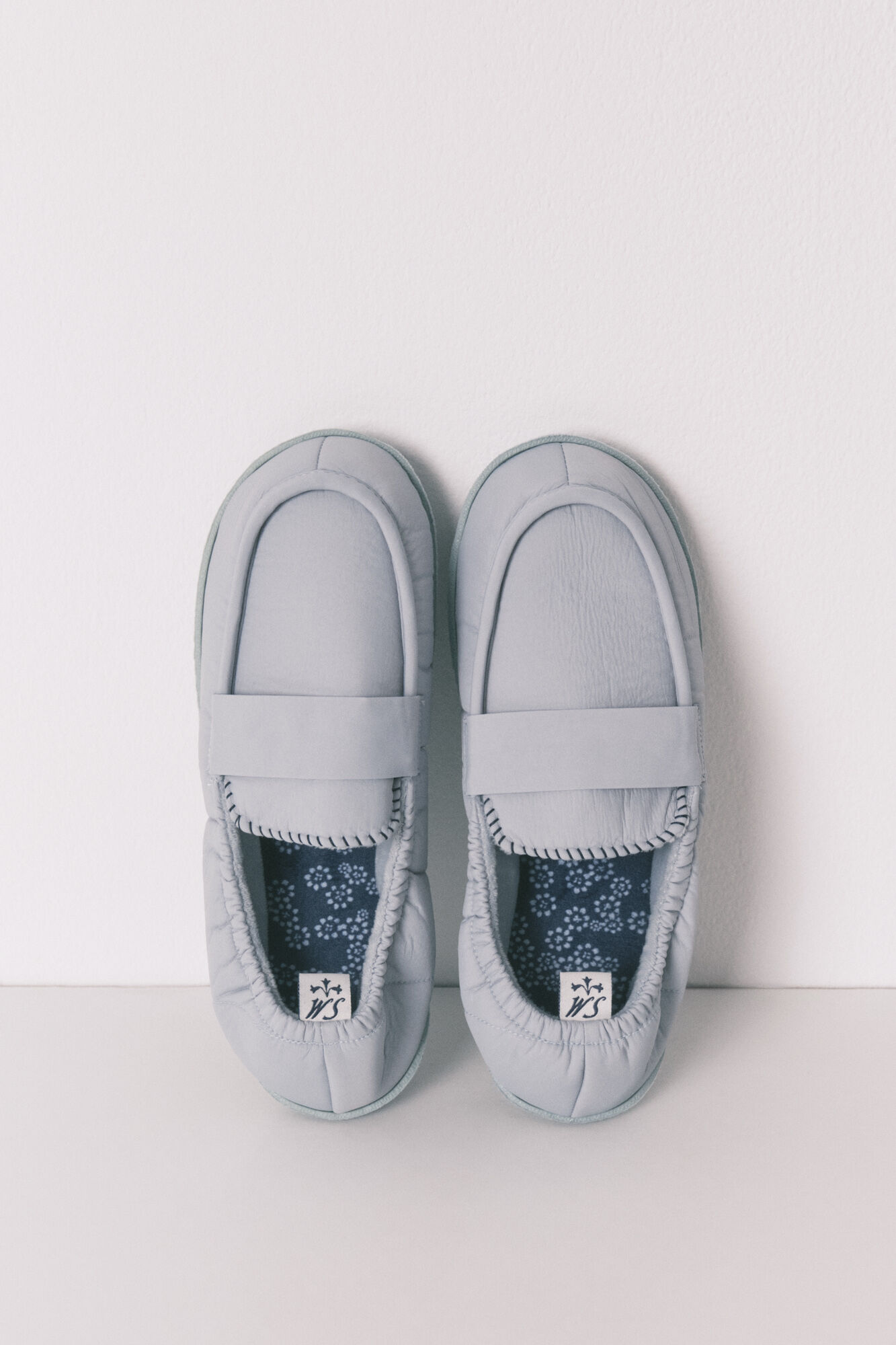 Women'secret Chinelos de quarto mocassim azul