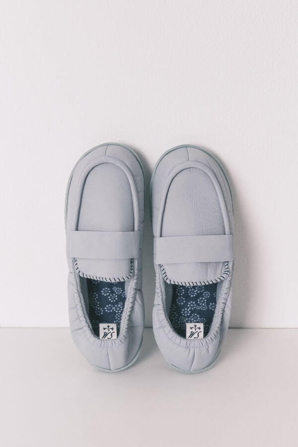 Women'secret Plave mokasinske sobne papuče Plava