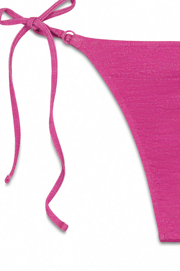 Women'secret Roze sjajne tanga gaćice sa trakama Roze