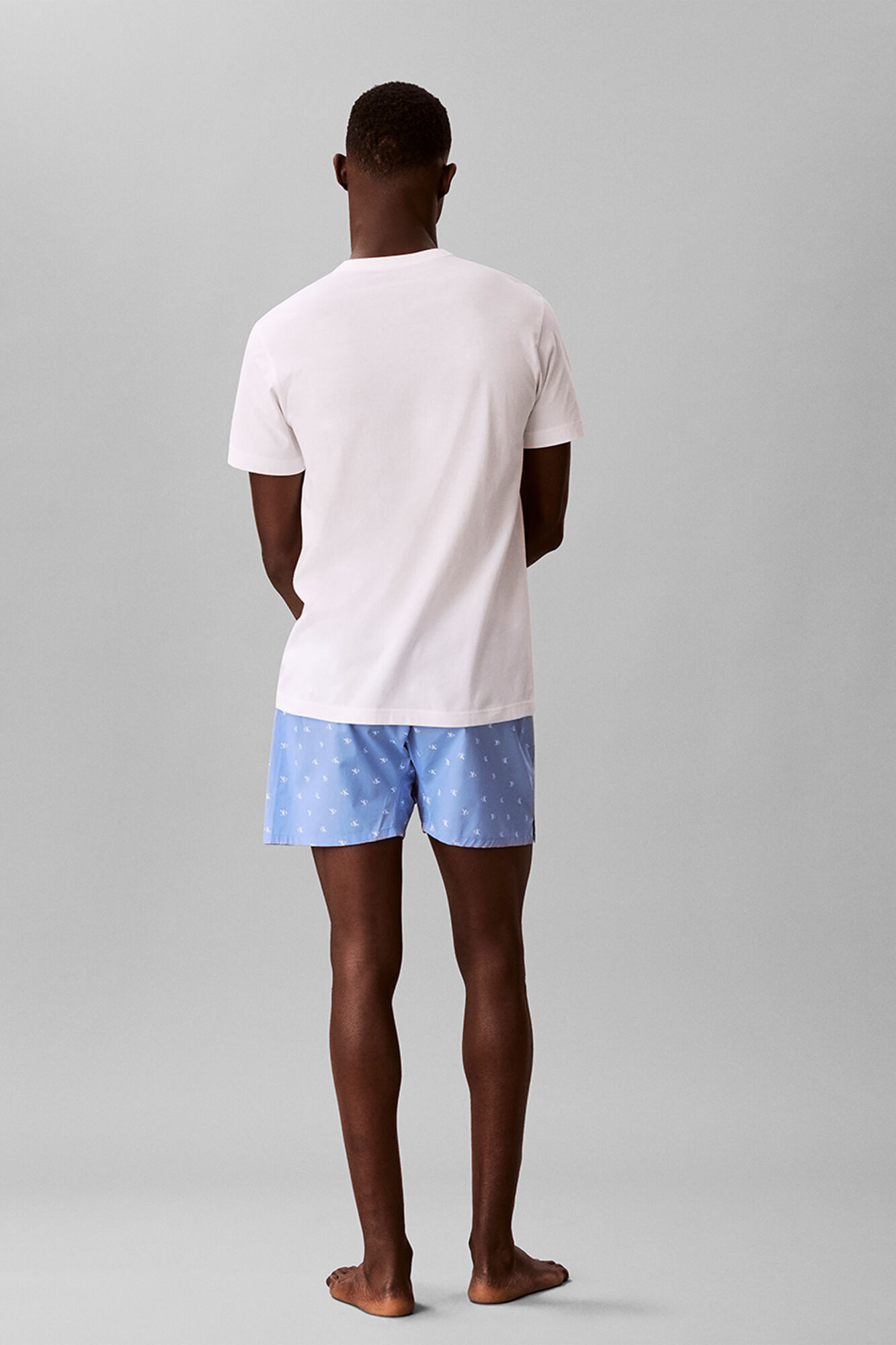 Calvin Klein Conjunto pijama curto &agrave;s riscas