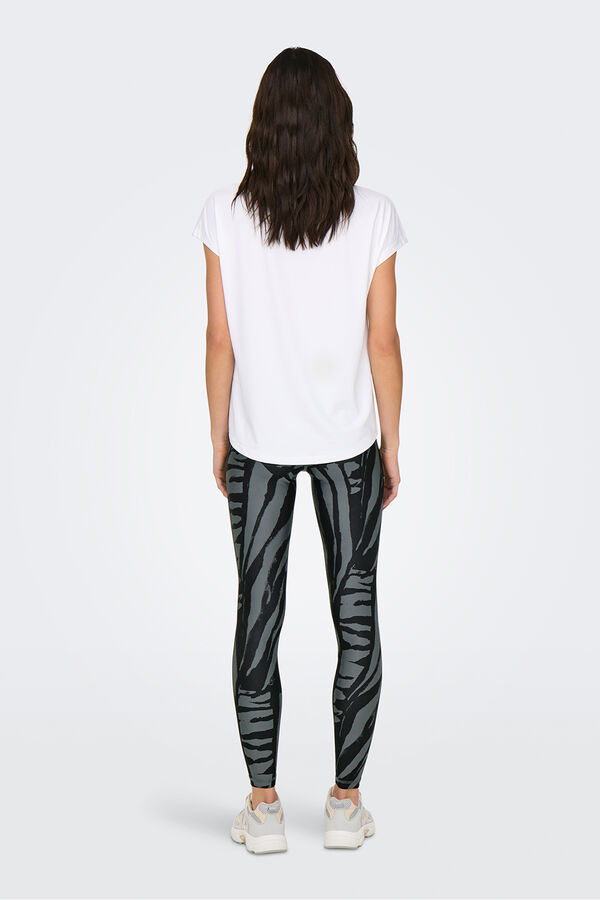 Only Play Basic-T-Shirt kurze &Auml;rmel Wei&szlig;