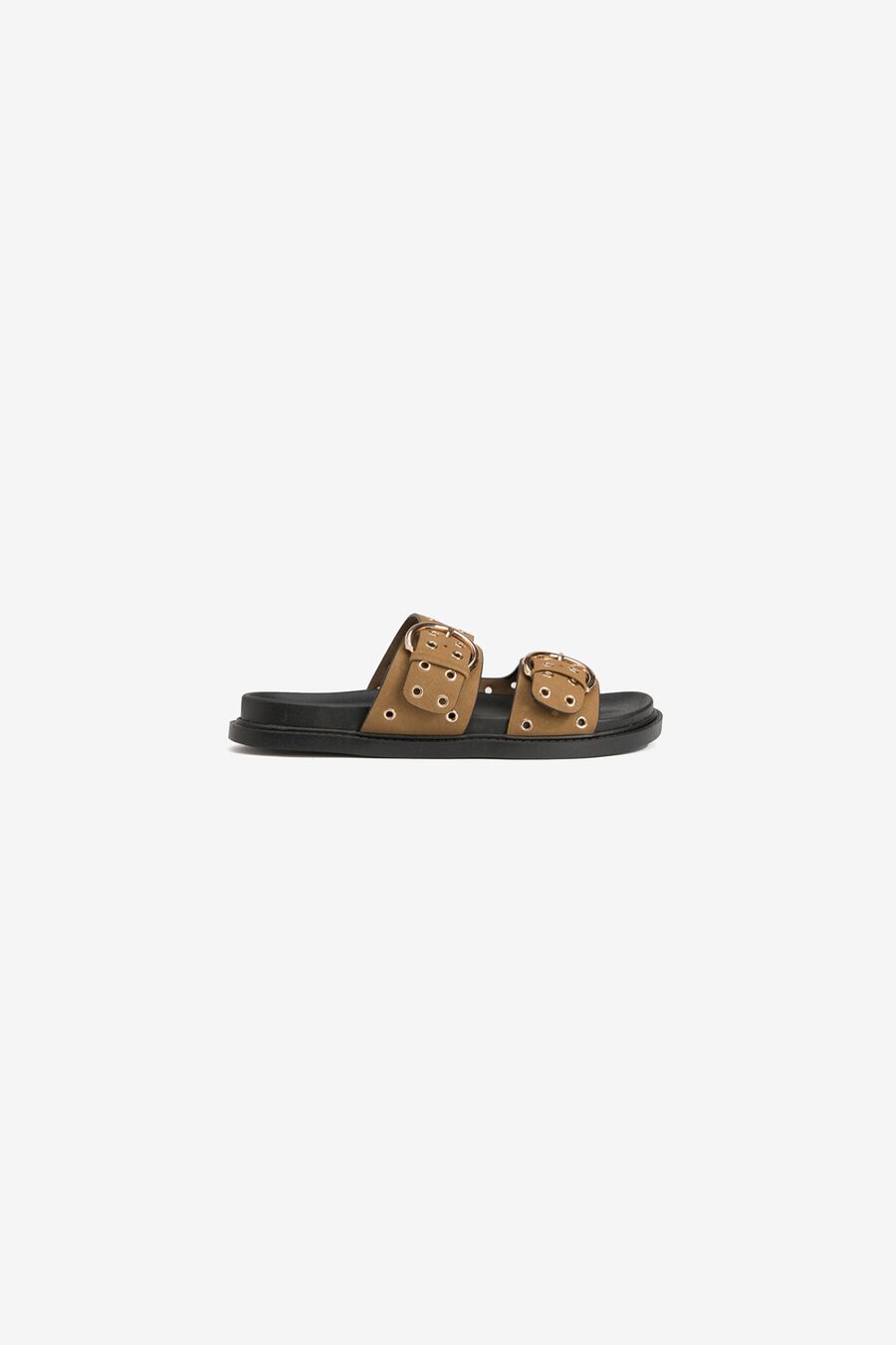 Sandalias planas con hebillas