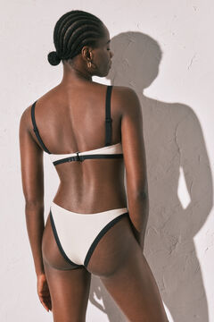 Women'secret Crno-bele color block brazilske gaćice