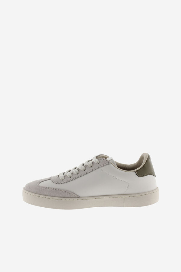 Victoria Zapatillas de efecto piel blanco