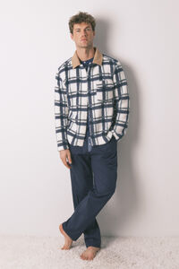 Women'secret Muški kratki kućni ogrtač od imitacije ovčije kože 