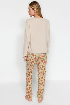 Trendyol Conjunto de pijama de gengibre cru de Natal