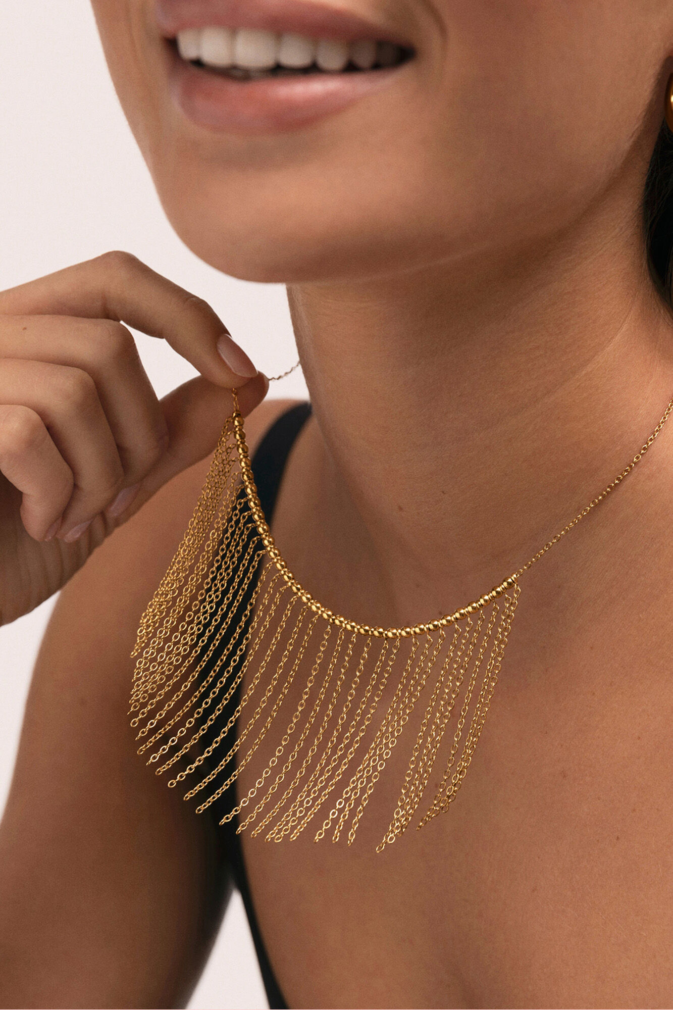 Singularu Collar Regina Acero Ba&ntilde;o Oro