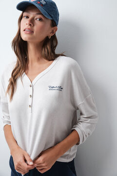 Women'secret Siva mekana pletena majica