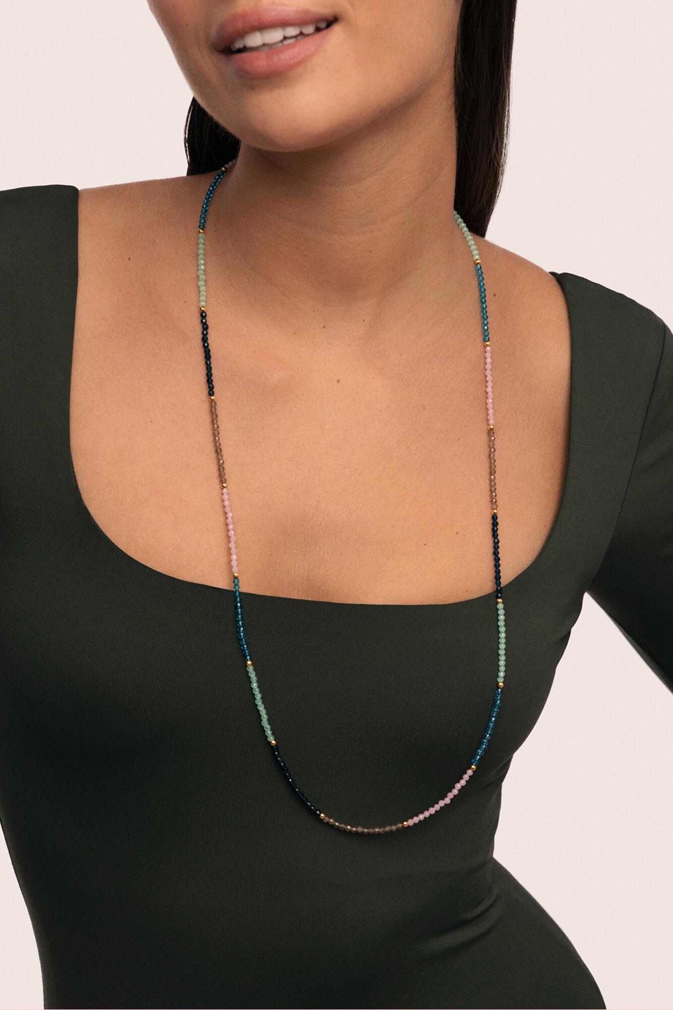 Singularu Collar Dye Dots Bruma Acero Ba&ntilde;o Oro