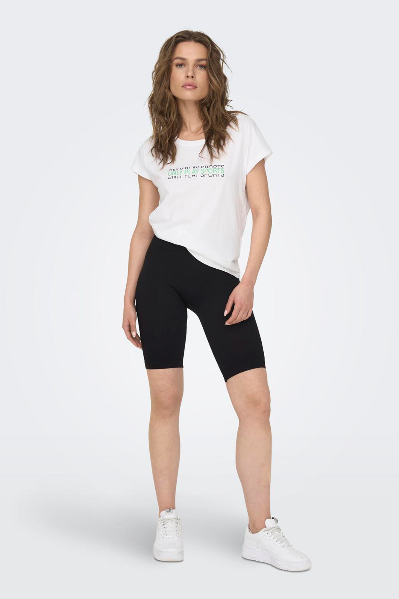 Only Play Legging ciclista seamless negro canal&eacute;