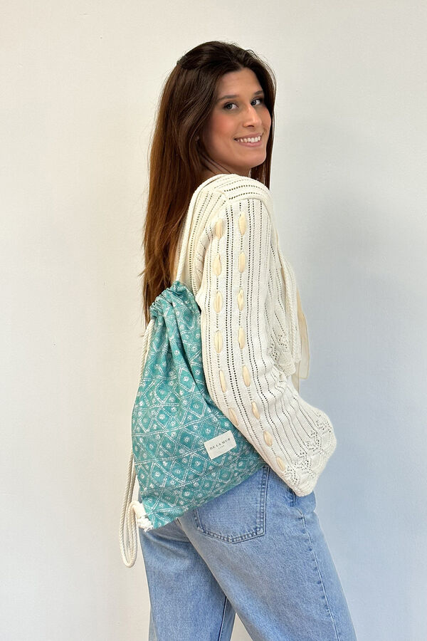 De La Mur Kish drawstring backpack green