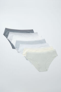 Women'secret Pack 7 bragas anchas algod&oacute;n lisas