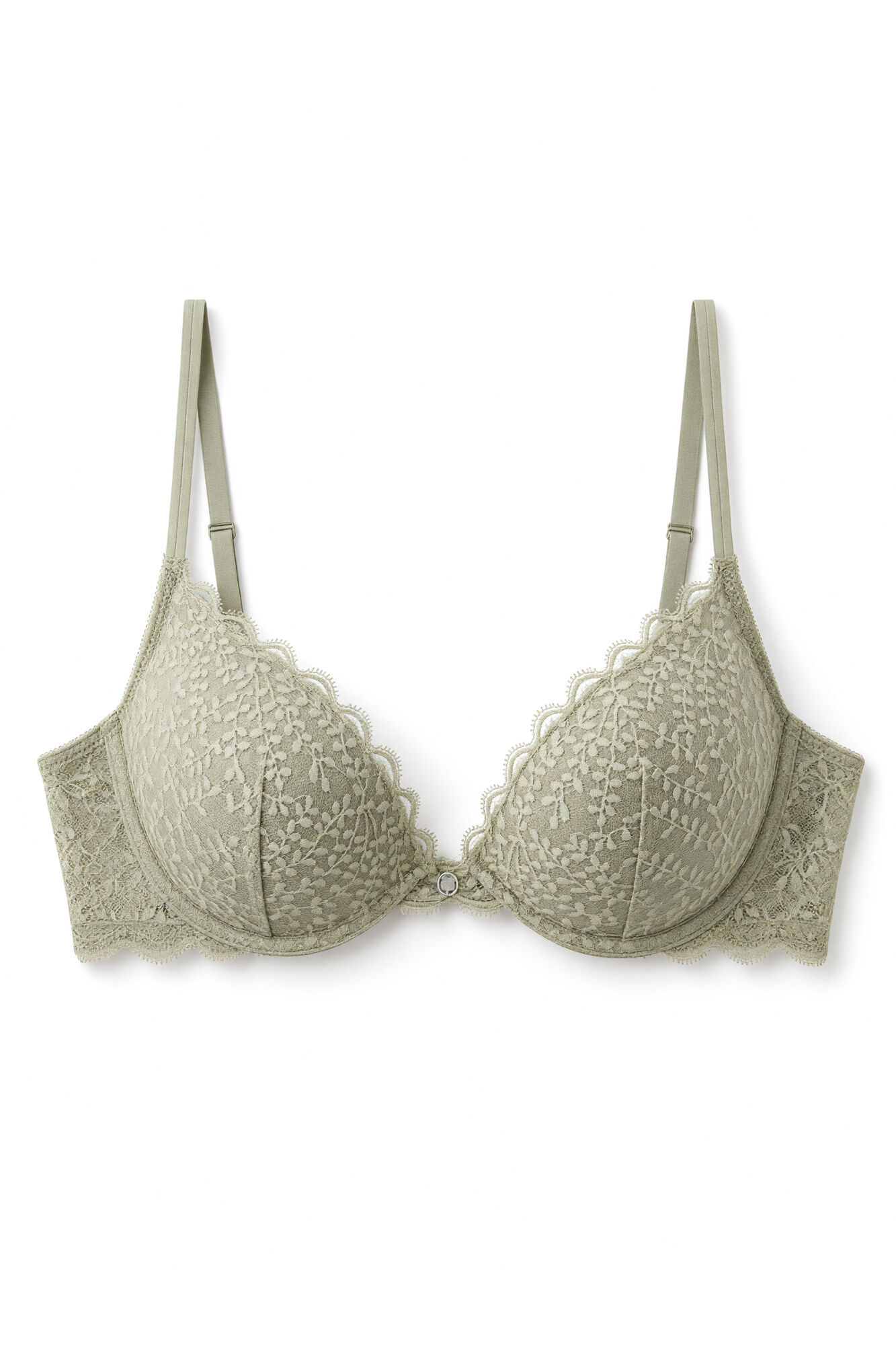 Women'secret Sujetador push up encaje kaki GORGEOUS