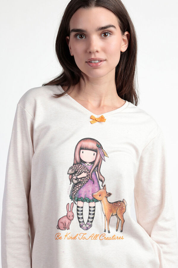 Admas Pijama cuadros Be Kind To All Creatures SANTORO GORJUSS&nbsp; beige