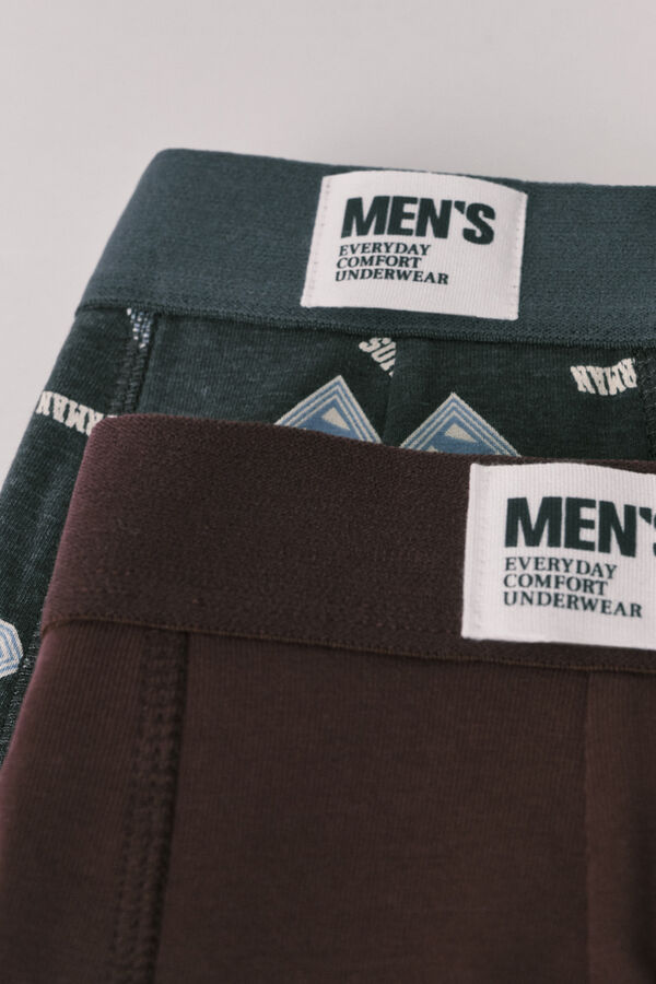 Women'secret Pakovanje 2 Superman bokserica Bordo