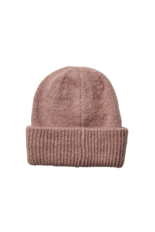 Pieces Fine jersey-knit hat pink
