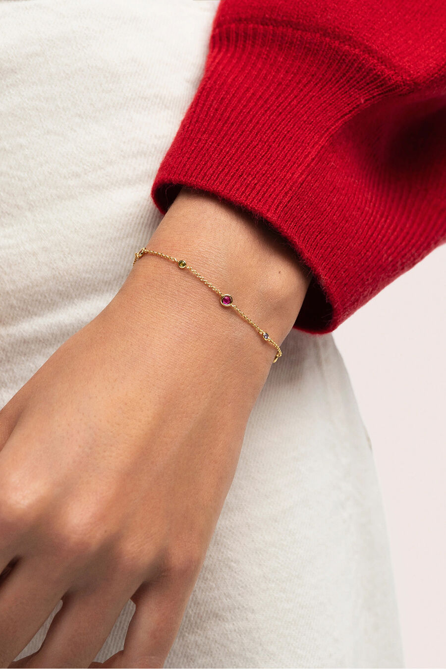 Pulsera New Orbit Multicolor Baño Oro