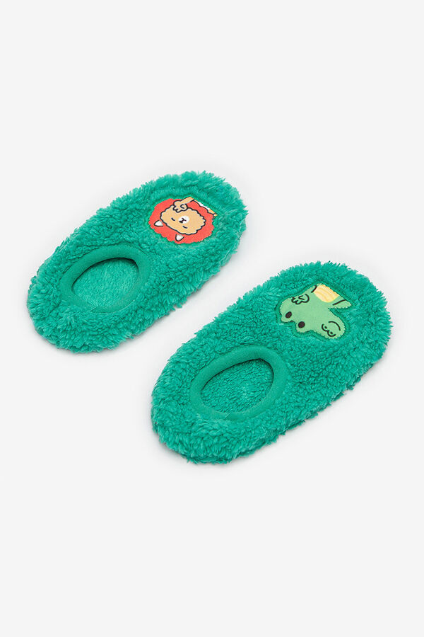 Penti Zapatillas de casa tipo calcet&iacute;n verde