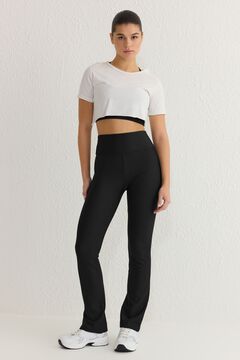 Trendyol Leggings desportivos flare cintura alta