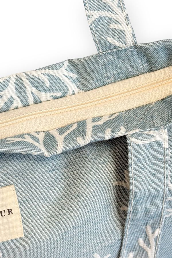 De La Mur Velika torba s patentnim zatvaračem Fons Plava