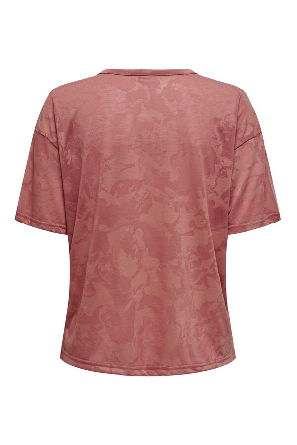 Only Play Short sleeve transparent technical t-shirt rose