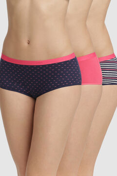 DIM Pack 3 bragas culotte Pockets Coton