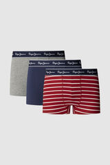 Pepe Jeans 3 pack stretch cotton boxers red