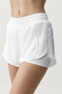 Born Living Yoga Pantal&oacute;n corto deportivo Padma 2.0 blanco roto