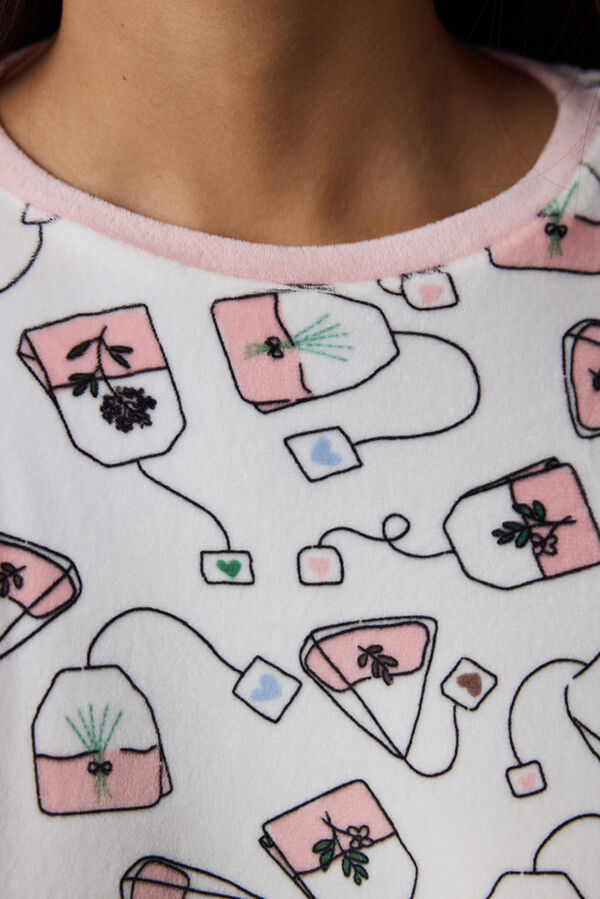 Penti Tea Party Long Sleeve Pajama Set mit Print