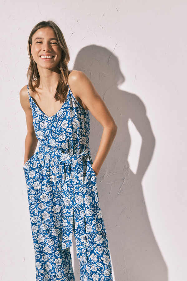 Women'secret Dugi kombinezon sa naramenicama sa boho printom Print