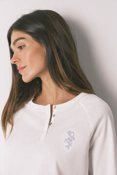 Women'secret Pijama largo algod&oacute;n pantal&oacute;n flores