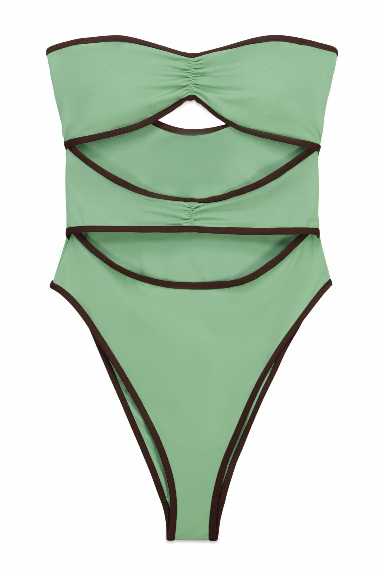 Women'secret Z&ouml;ld el&ouml;l kiv&aacute;gott bandeau f&uuml;rdőruha
